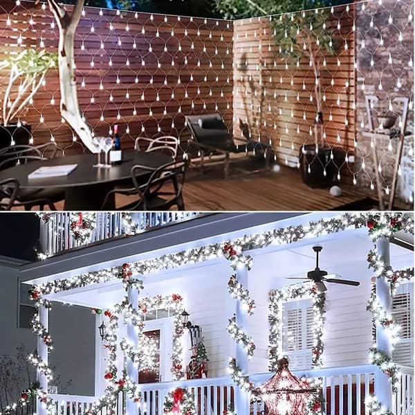 Cortina Luces RED Blanco, Calida, Rosa1.5x1.5 mts